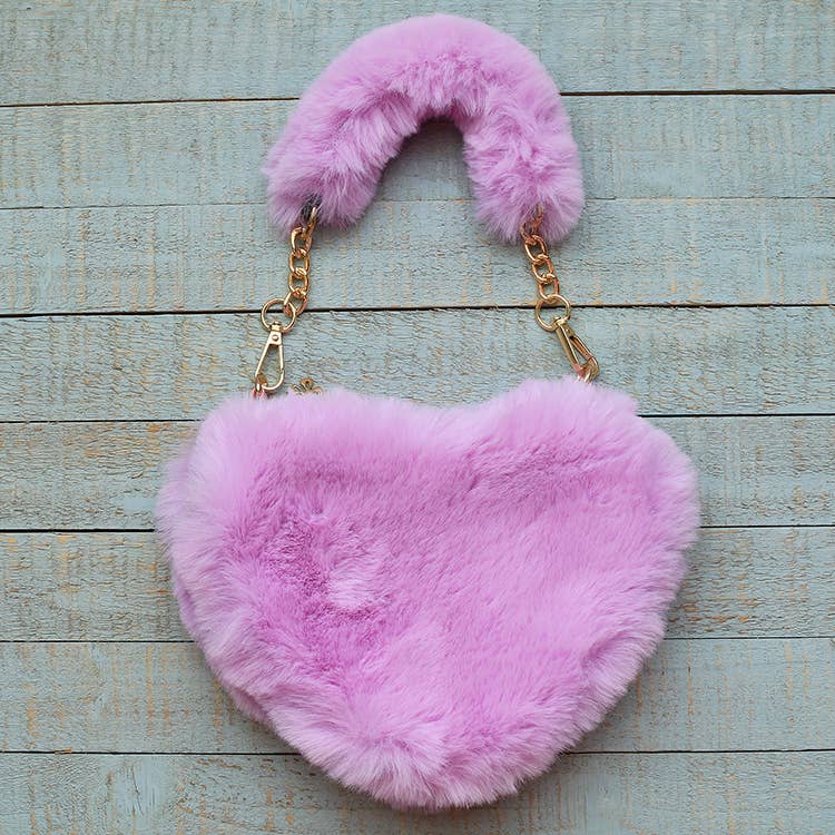 Sparkle Sisters by Couture Clips - Wholesale Crossbody Bag - Kids - Furry Heart Purse1