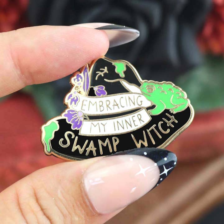 Embracing My Inner Swamp Witch Lapel Pin and other Purchase Wholesale swizzoo. Free Returns & Net 60 Terms on Faire trending on Faire.