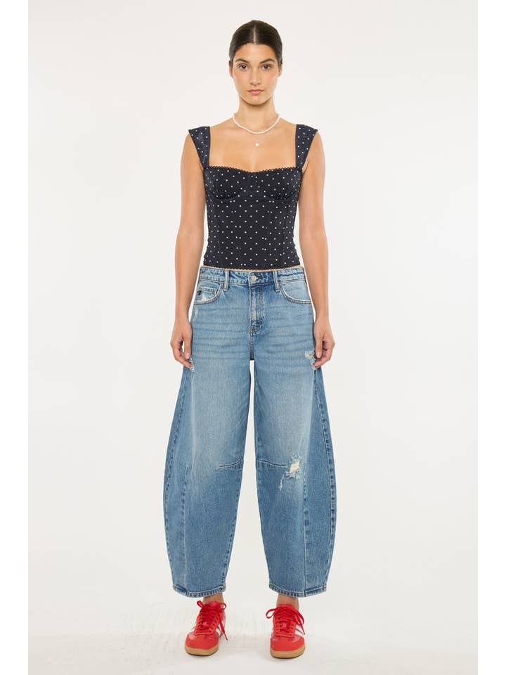 MEDIUM OPEN PACK HIGH RISE HORSESHOE FIT JEANS-KC9390M for wholesale on Faire5