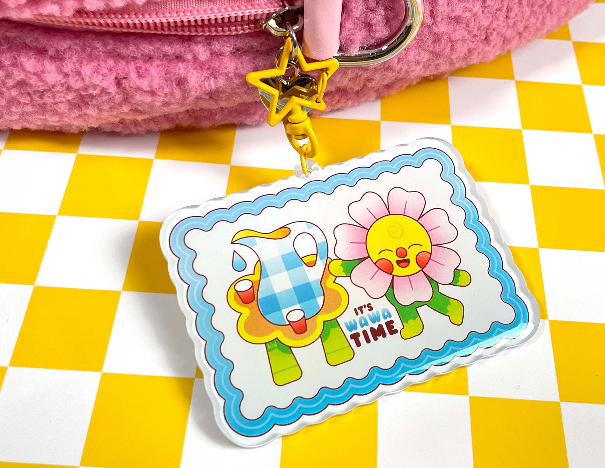 Kidnichols - Vendita all'ingrosso Portachiavi - Donna - Portachiavi È l'ora di Wawa | Acqua potabile | Fiore carino5