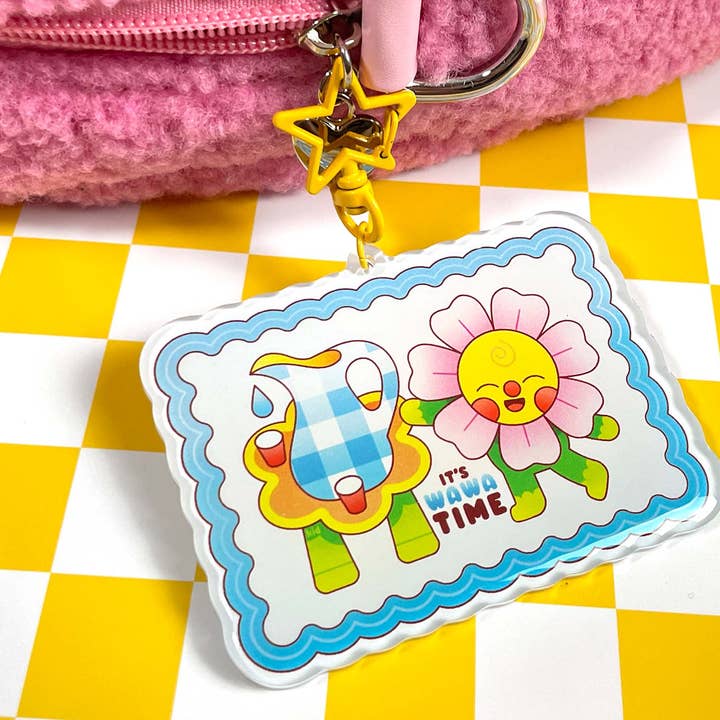 Kidnichols - Vendita all'ingrosso Portachiavi - Donna - Portachiavi È l'ora di Wawa | Acqua potabile | Fiore carino5