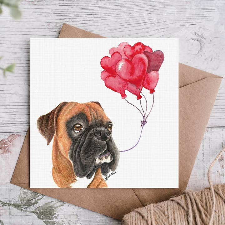 Cloud Jellybean Art – wholesale Alla hjärtans dag-kort – Black Mask Boxer Alla hjärtans dagskort