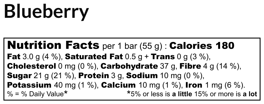 The Oat Company - Wholesale Snack Bar - Wild Blueberry3