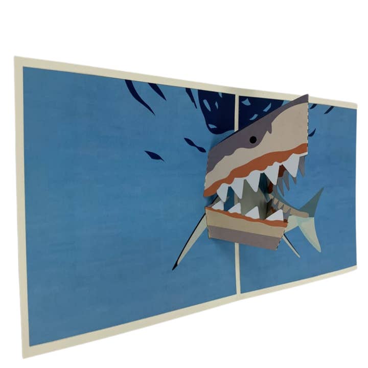 Shark - 3D Pop Up Abra Card for wholesale by Abra Cards