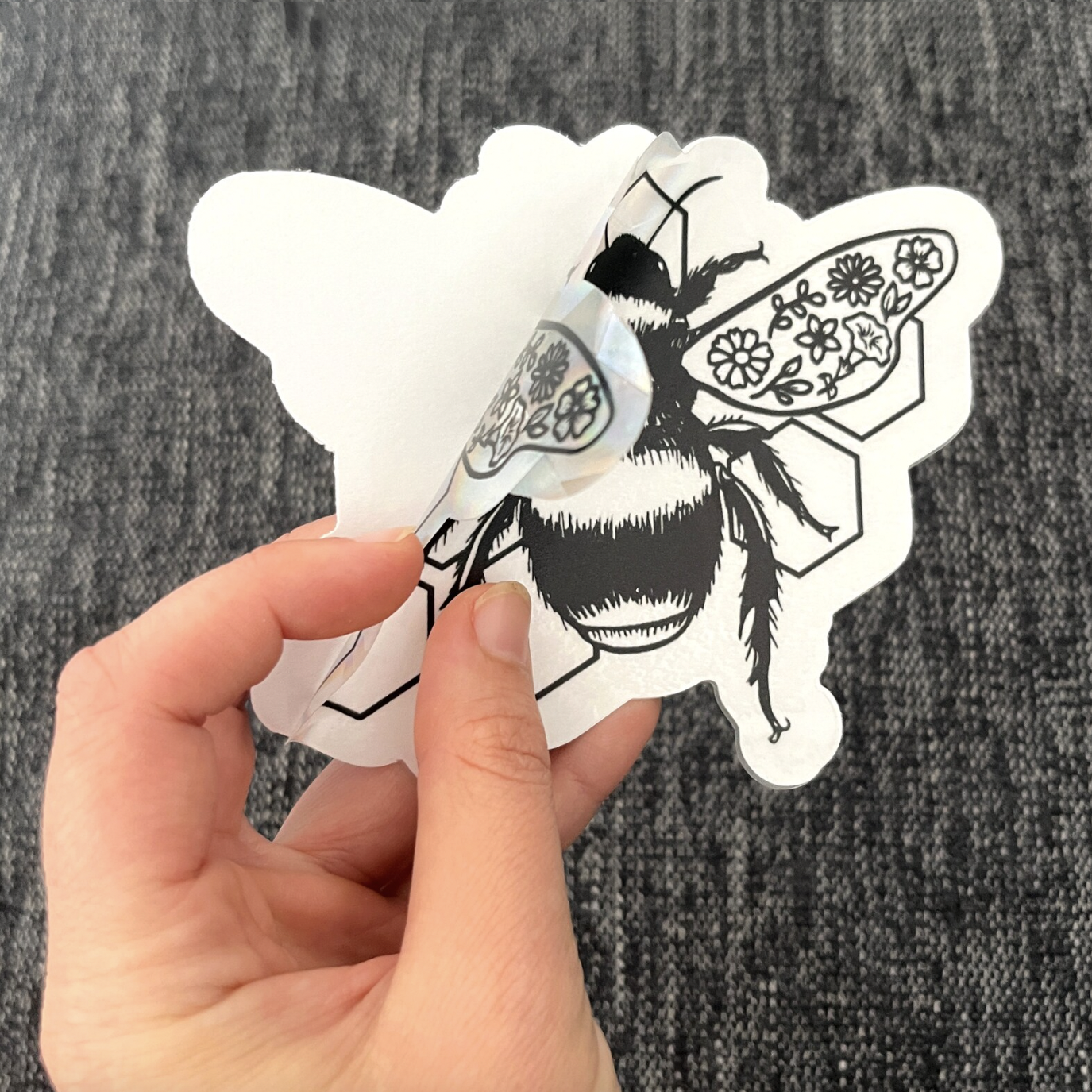 Art by Sharell - Wholesale Suncatcher - Floral Bee Suncatcher Sticker, Insect Rainbow Window Decal5