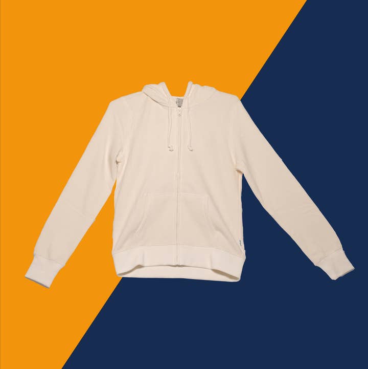 Eco-Friendly, Organic Hemp, Women's Natural Zip-Up Hoodie for wholesale by OG Hemp Goods