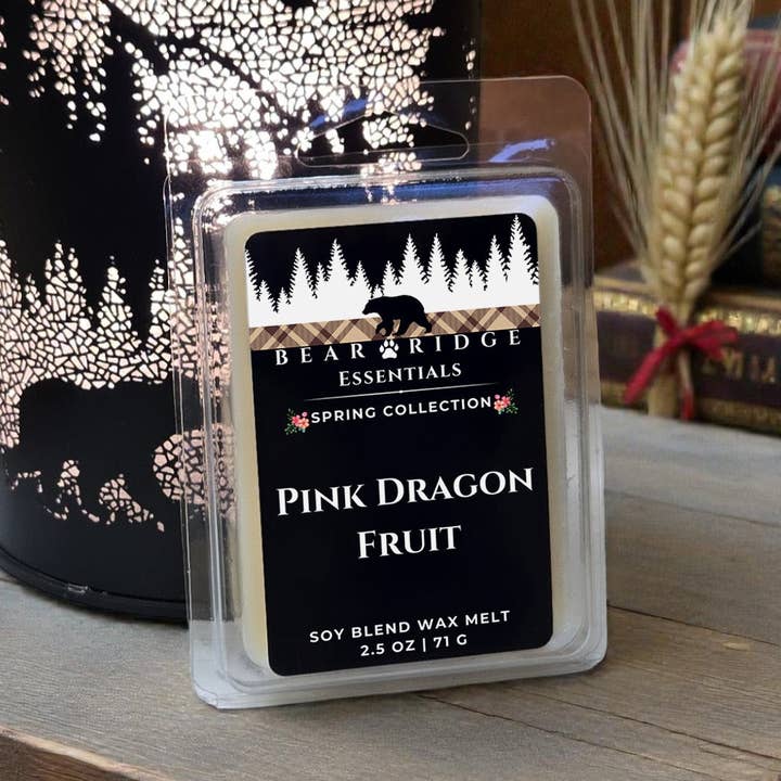 Pink Dragon Fruit Wax Melt for wholesale by Bear Ridge Essentials