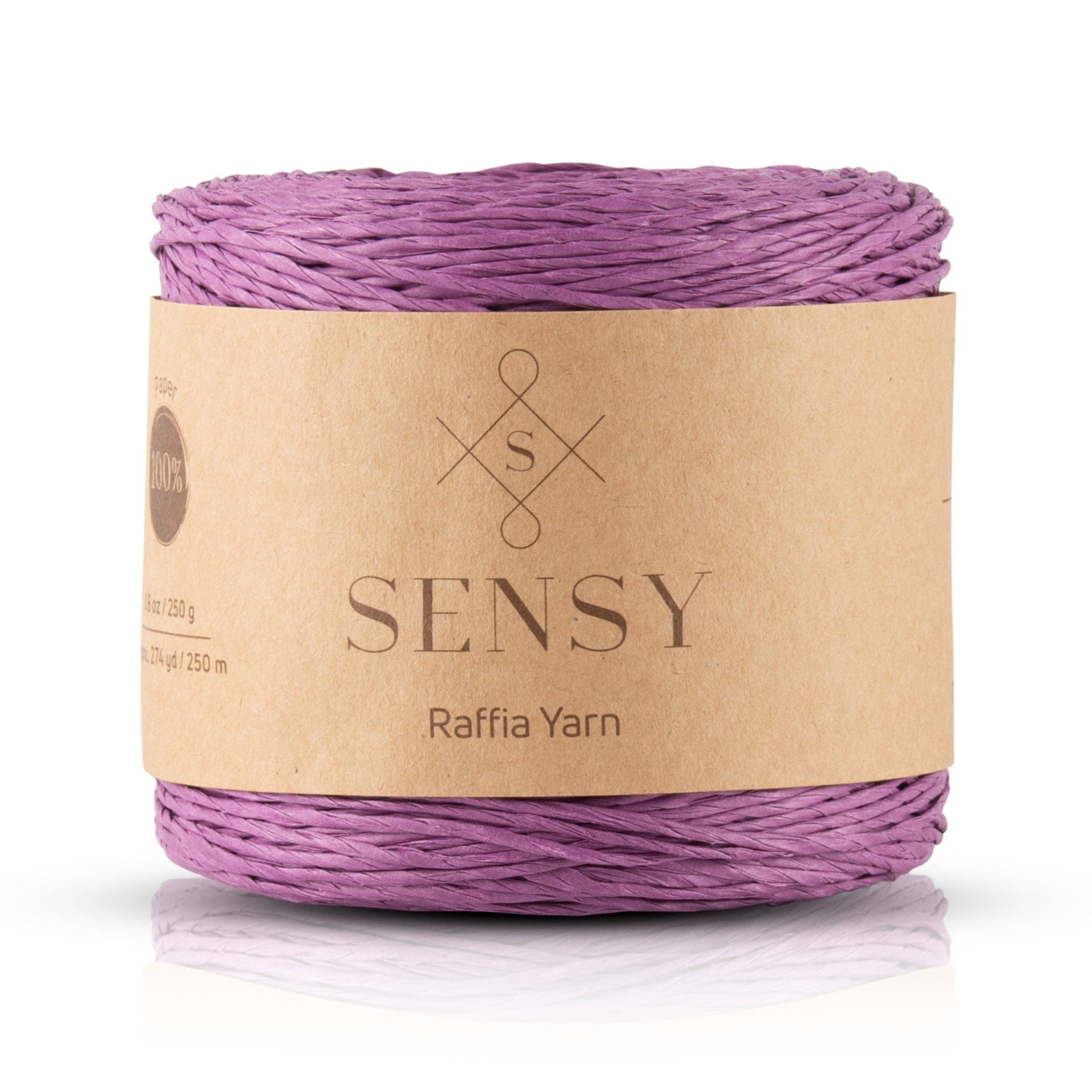 Sensy - Venta al por mayor Hilos - Sensy Hilo de rafia 100 % papel, 250 m (274 yd)25