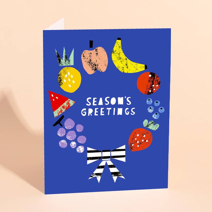FRUITY WREATH - Vakantiekaart voor wholesale door Carolyn Suzuki