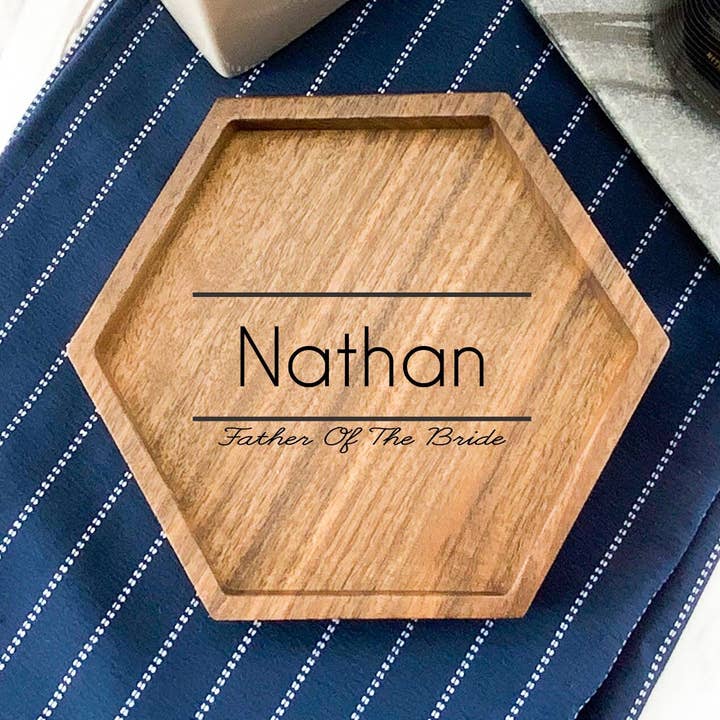 Bandeja de aparcacoches personalizada | Regalo único para padre para venta al por mayor de Hometown Engraving and Printing LLC