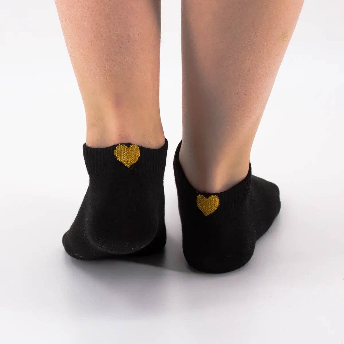 Tites Chaussettes - Venta al por mayor Calcetines - Mujer - Calcetines Tobilleros Corazón Dorado Talón Mujer I 35-411