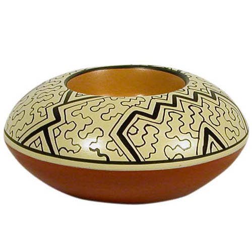One World Projects - Wholesale Candle Holder - Shipibo Ceramic Tea Light Holder1
