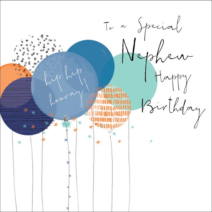 To a Special Nephew Happy Birthday, Handmade Greeting Card for wholesale by The Handcrafted Card Company