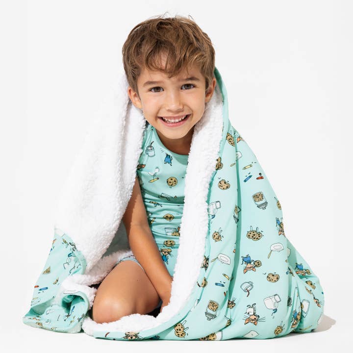 Bellabu Bear - Wholesale Bedding Blanket - Kids & Baby - If You Give a Mouse a Cookie Christmas Bamboo Blanket
