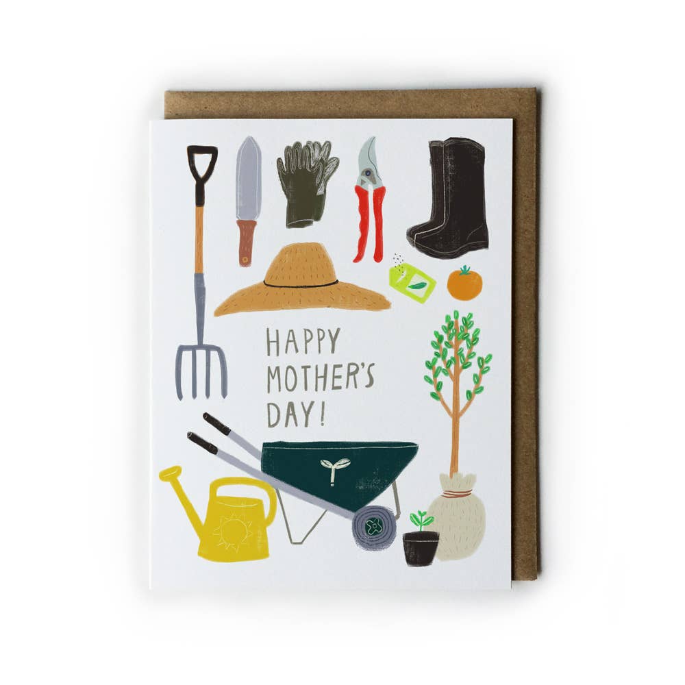 Honeyberry Studios - Wholesale Mother's Day Card - Gardening Mom Mother’s Day Greeting Card