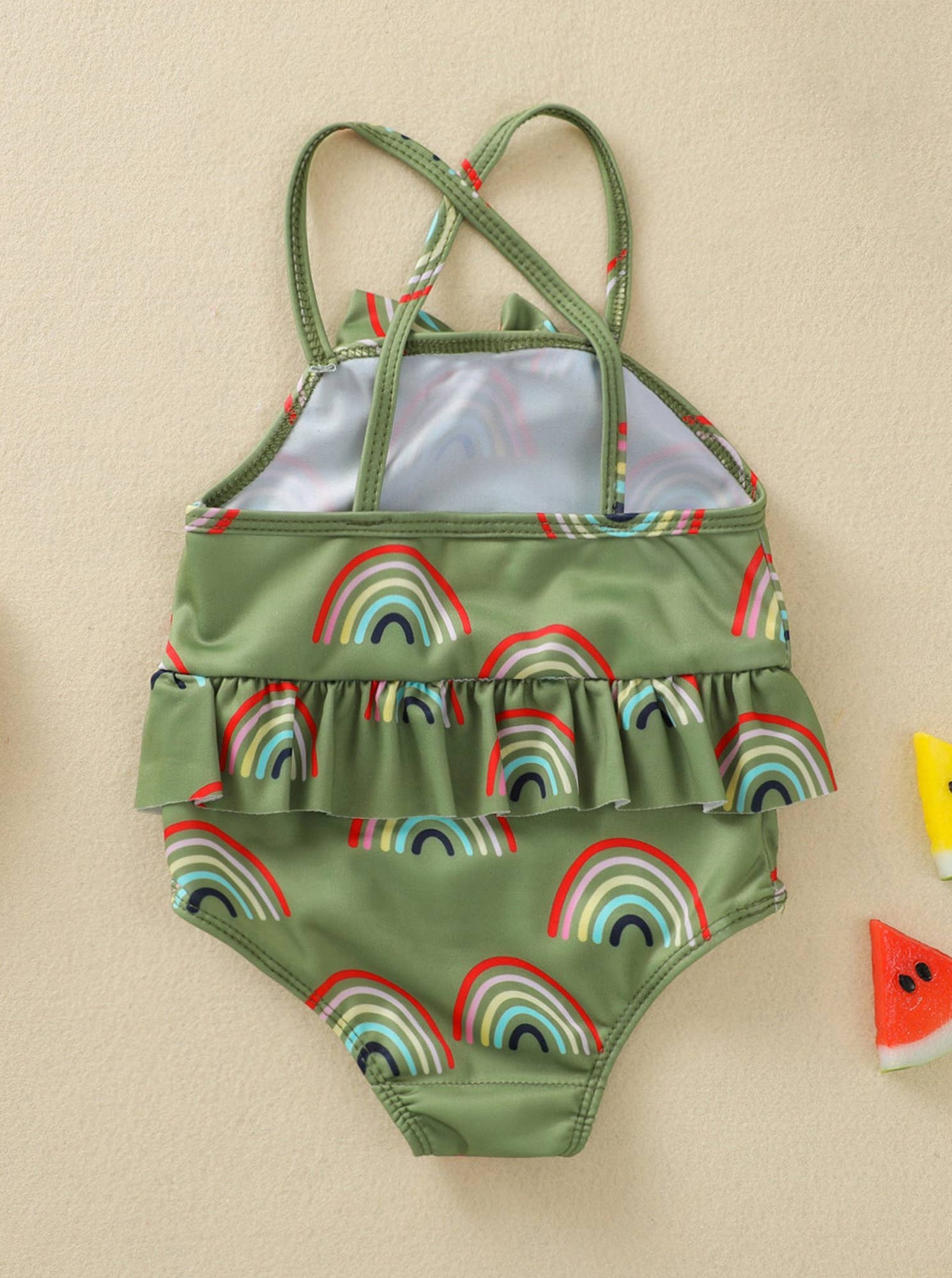 Fennco Styles – wholesale One-piece swimsuit – Kids – Fun Patterned Ruffled One-Piece Baby Swimsuit18