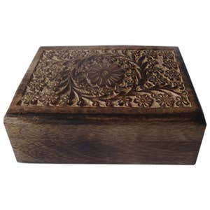 Wood Puzzle Box, Fish, India - Trade Roots