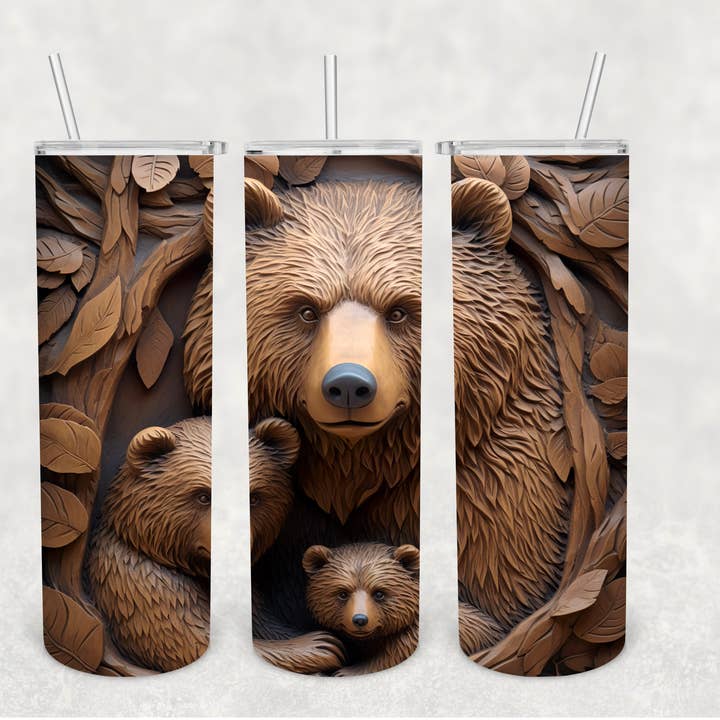 Mama Bear Tumbler voor wholesale door The Potted Oasis