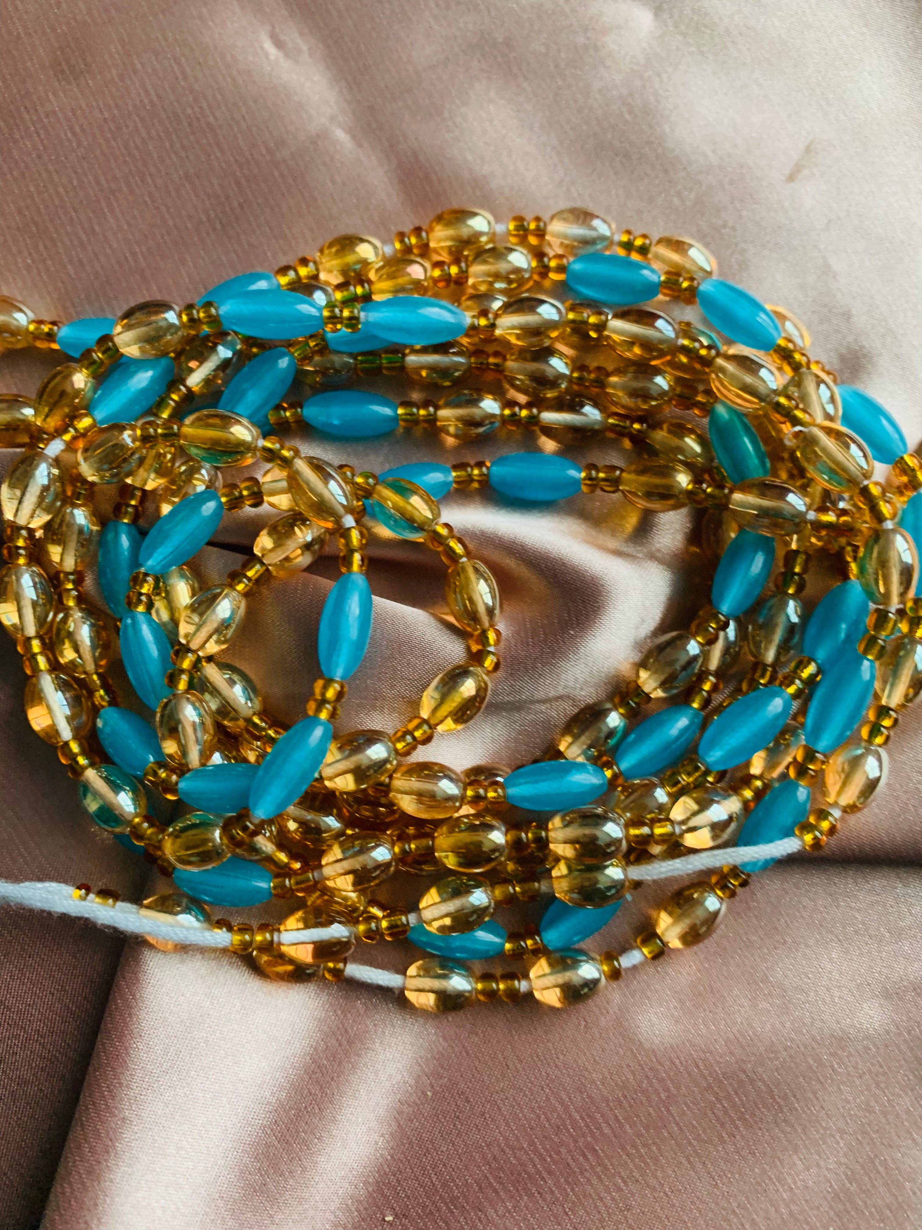 MaddieMayShop - Wholesale Beads - Blossom~  Luxury Crystal Waist Beads3