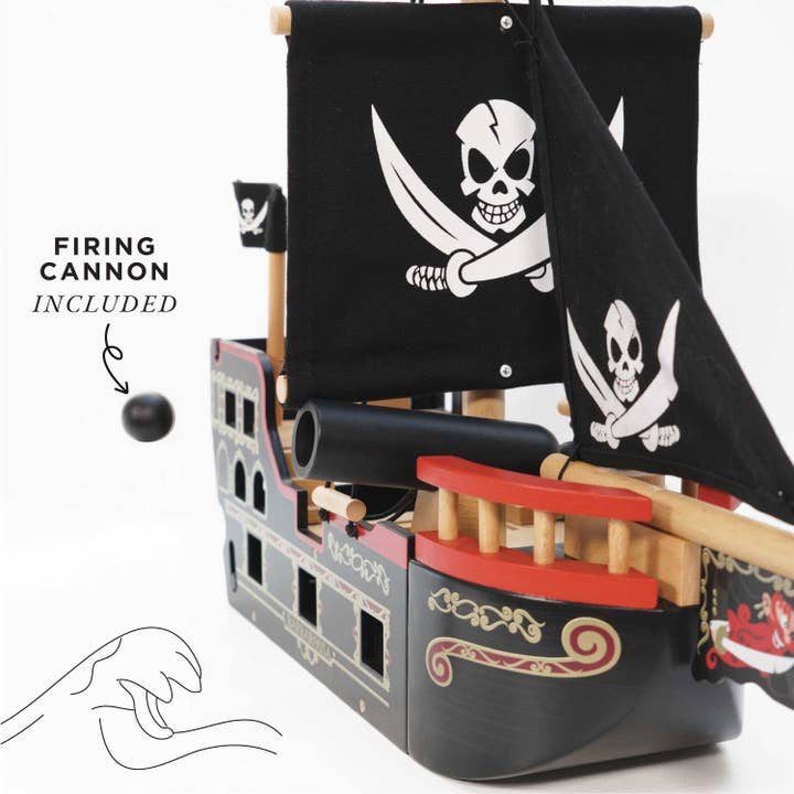 Le Toy Van, Inc. - Wholesale Toy Set - Kids - Barbarossa Pirate Ship & Characters