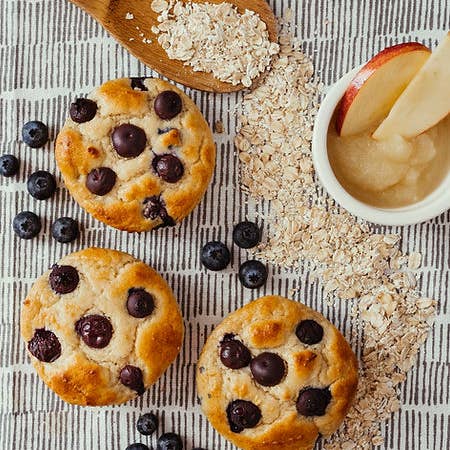 The BodyBakery & Co – Großhandel Muffin-Backmischung – Blaubeer-NoMo-Muffin-Topp