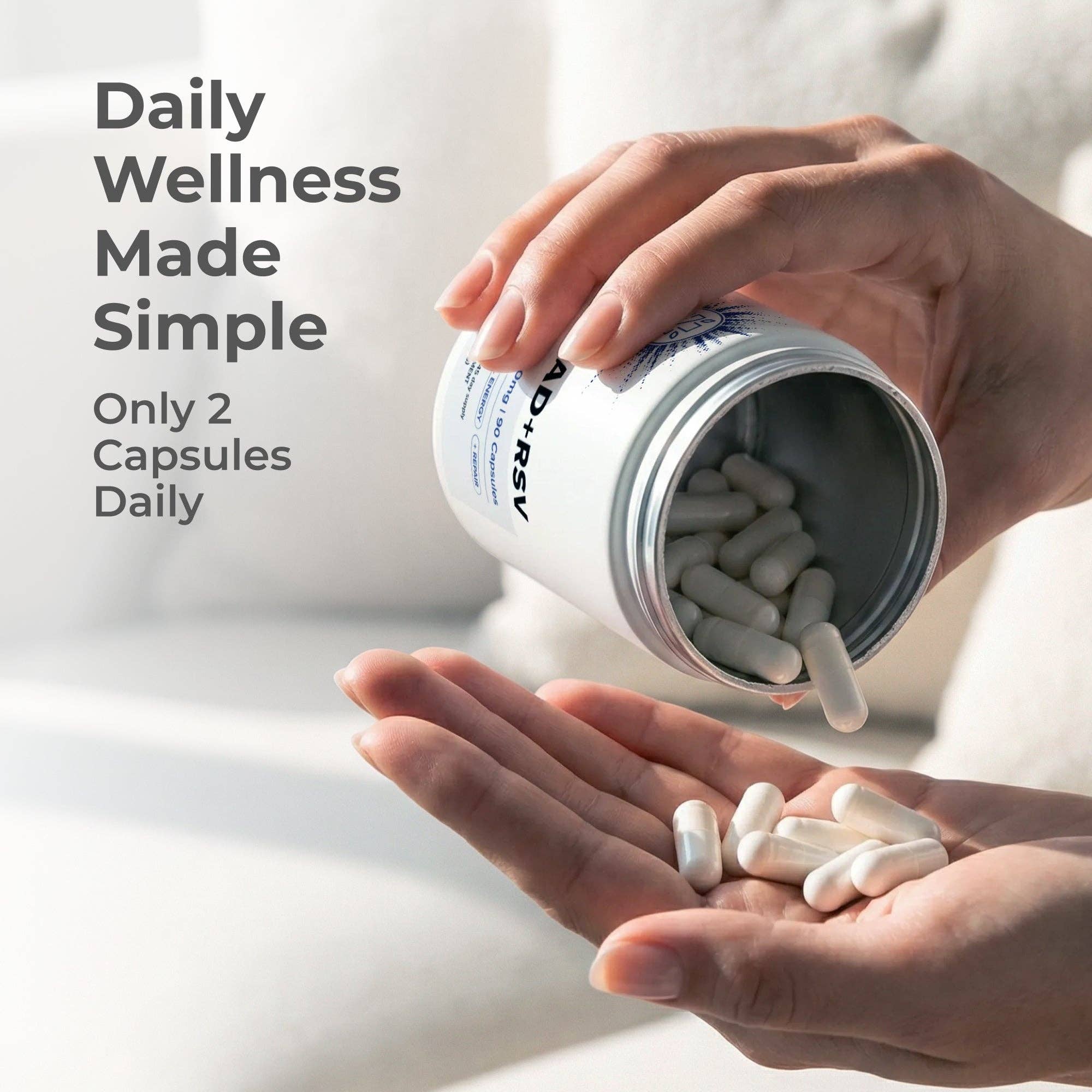 Neurogan Health – wholesale Oralt tillskott/Vitamin – NAD+ och resveratrol-kapslar5