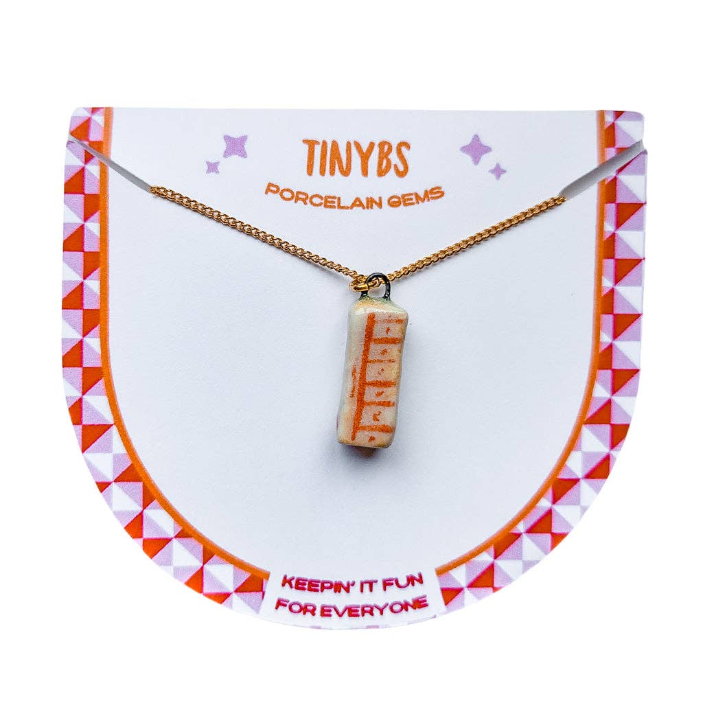 tinybs ceramics - Wholesale Pendant/Charm Necklace - 3D Butter Stick Necklace1