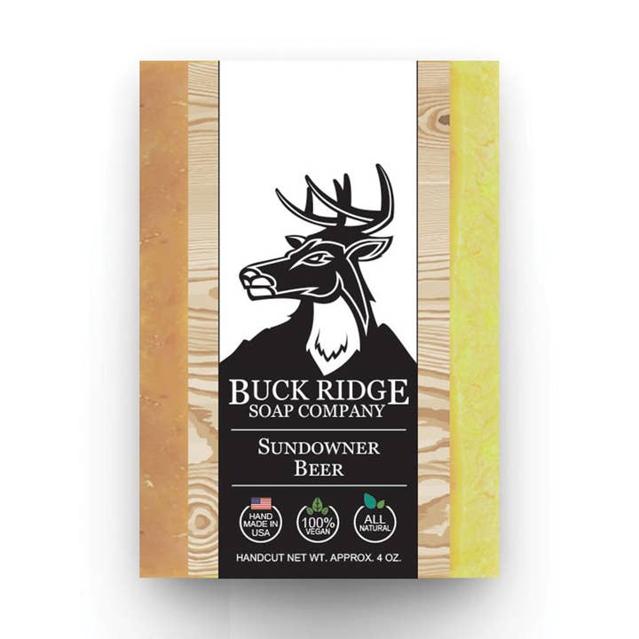 Buck Ridge Soap Company - Vente Pain de savon – homme - Savon artisanal pour homme Sundowner Beer0