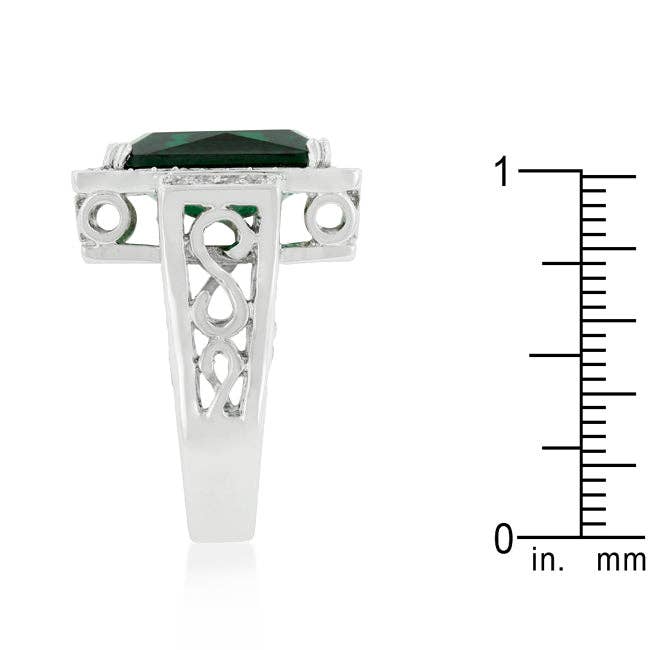 JGoodin - Wholesale Cocktail/Statement Ring - Emerald Green Classic Cocktail Ring3