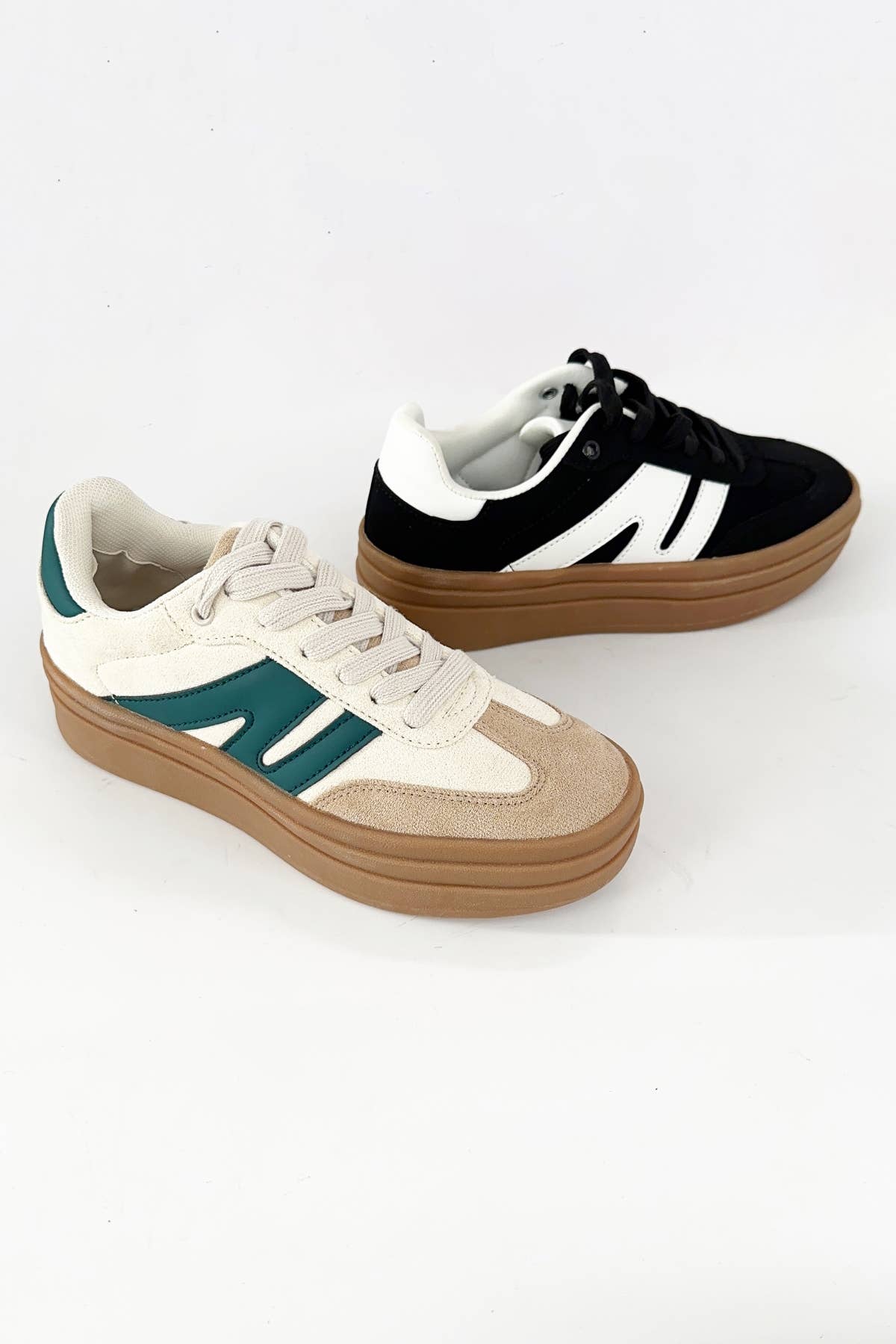 CCOCCI - Vente Baskets tendance – femme - BASKETS À PLATEFORME À BLOCS DE COULEURS TOPPING-058