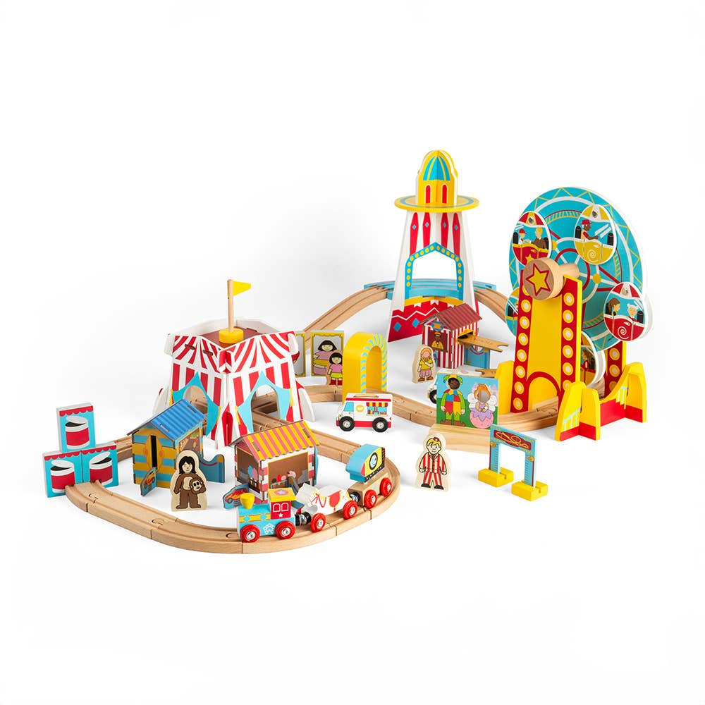 Bigjigs Toys - Wholesale Classic Toy - Kids - Fun Fair Train Set0