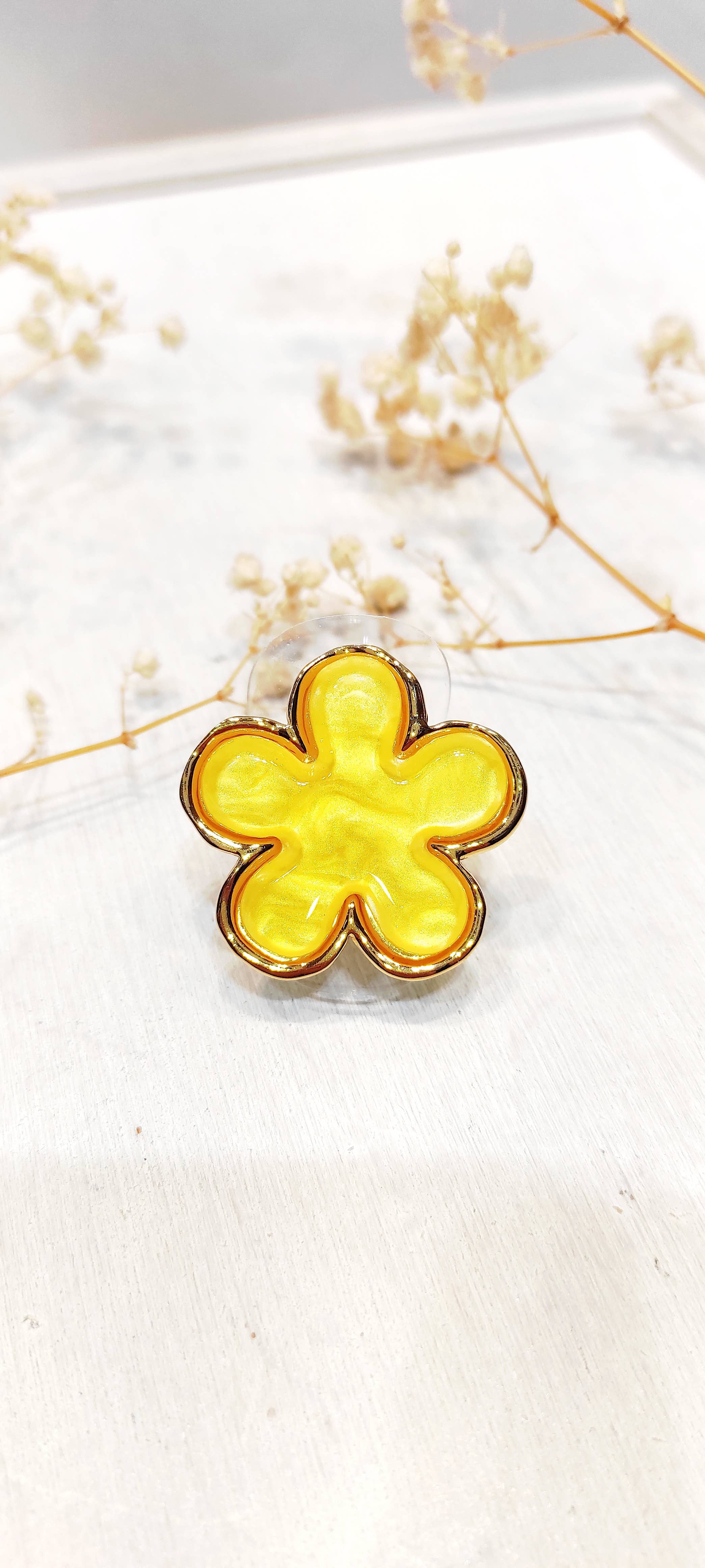 LOLO & YAYA - Wholesale Band/gestapelde ring - Ring met bloem Selena0