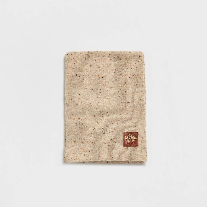 Fable England - Wholesale Scarf - Women's - Donegal Scarf - Taupe4