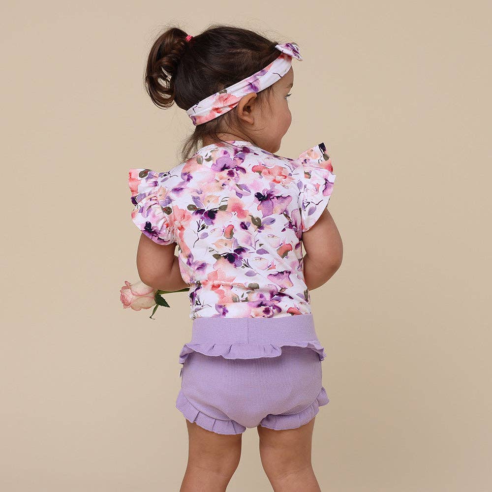Snuggle Hunny - Wholesale Bodysuit (Non-Footed) - Baby - Blushing Beauty Short Sleeve Organic Bodysuit with Frill5