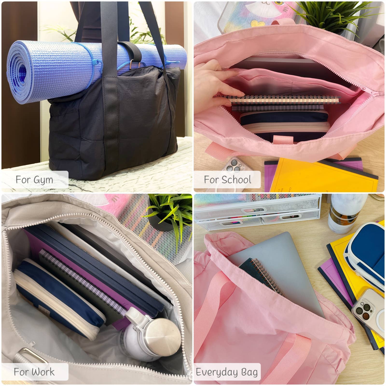 Wrapables.com - Vente Sac de yoga - Sac fourre-tout de yoga Wrapables, sac de sport, de travail, de nuit, sac de voyage8