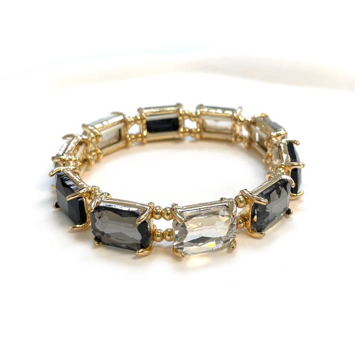 StarryNYC – Großhandel Perlenarmband – Streckarmbänder mit Kristallglasperlen im Smaragdschliff6