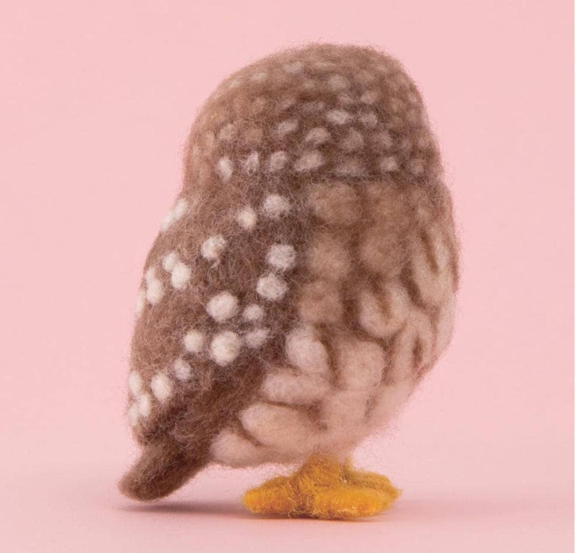 「FUNJI」In Japan - Wholesale DIY Craft Kit - Hamanaka Needle Felting Kit: Northern White-Faced Owl DIY1