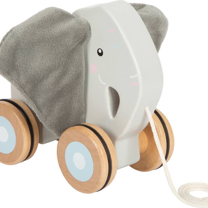 Nachziehtier Elefant mit Knisterohren | Motorik| Holz für den Großhandel von small foot