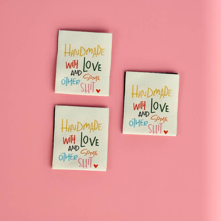 Hecho a mano con amor y algo - Etiquetas de diseñador para venta al por mayor de Kati Cupcake