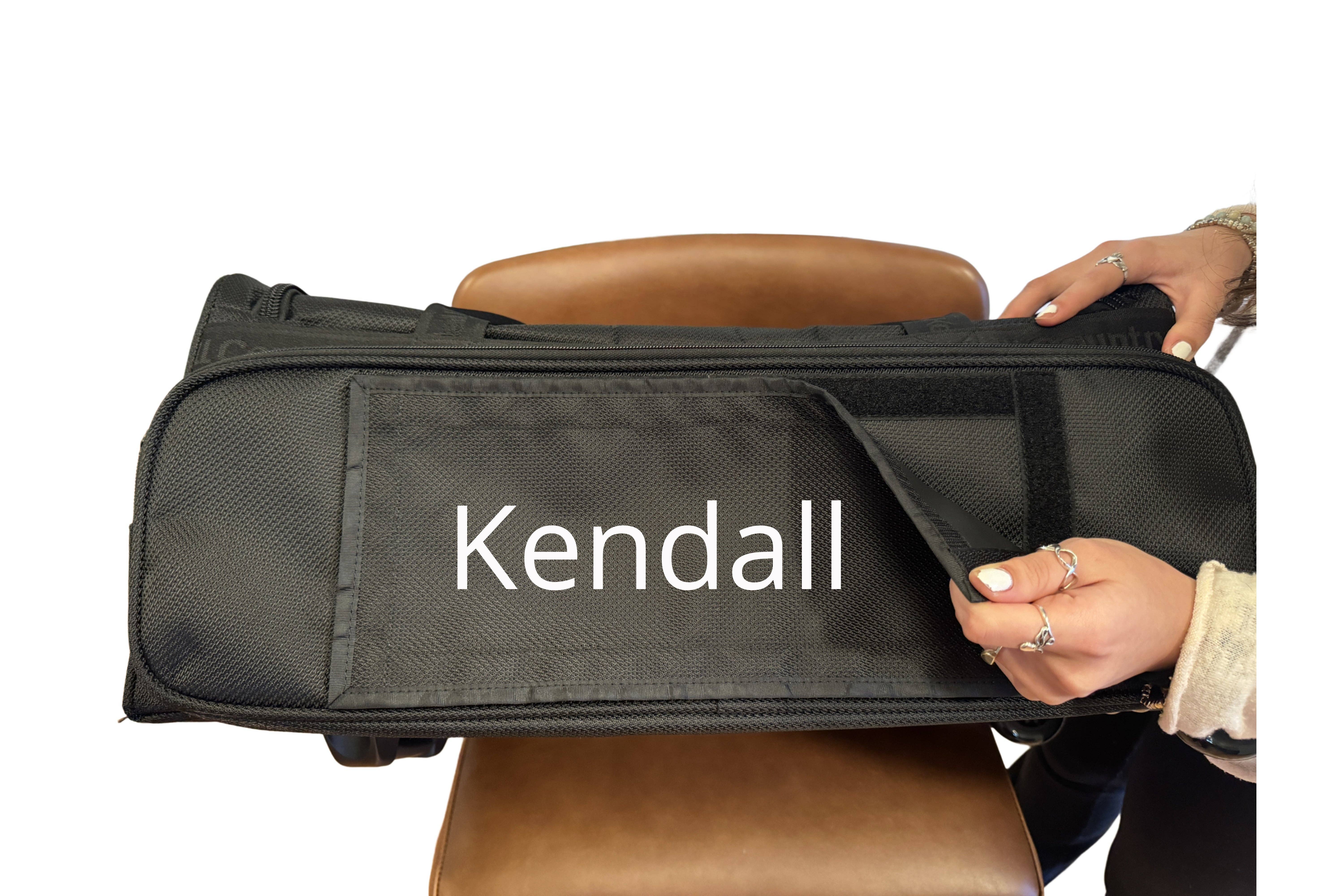 Kendall Country - Wholesale Kledingtas - Roldansetas met Kledingrek - Raven Zwart, Medium 22"6