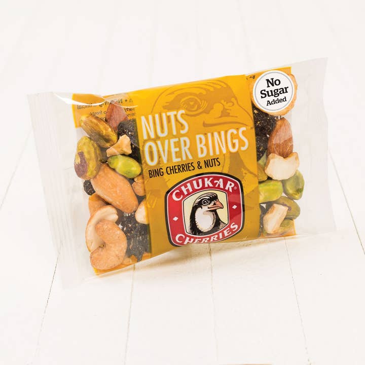 Chukar Cherry Company - Wholesale Nuts - 1.85 oz Nuts Over Bings - Fruit and Nut Energy Mix