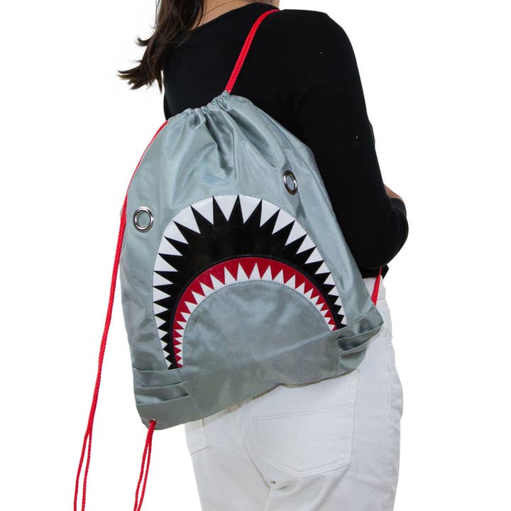 COMECO INC - Wholesale Drawstring bag – Unisex - Shark Drawstring Backpack2