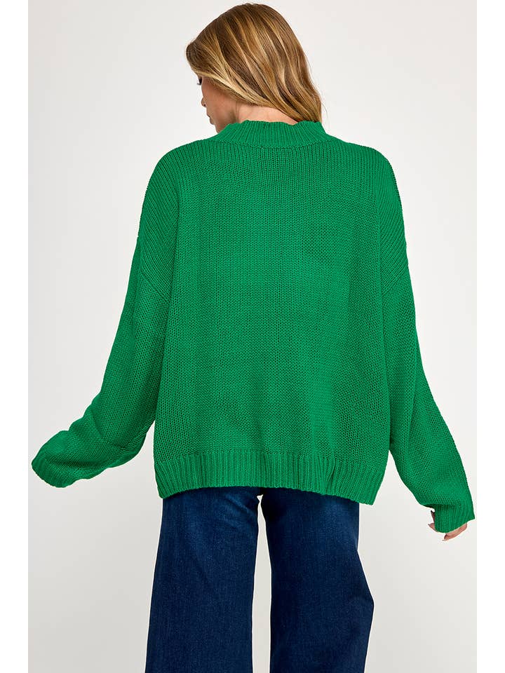 FSL Apparel - Wholesale Knit Sweater - Women's - IT3454 - LONG SLEEVE HIGH LOW HEM PULLOVER SOLID SWEATER 24