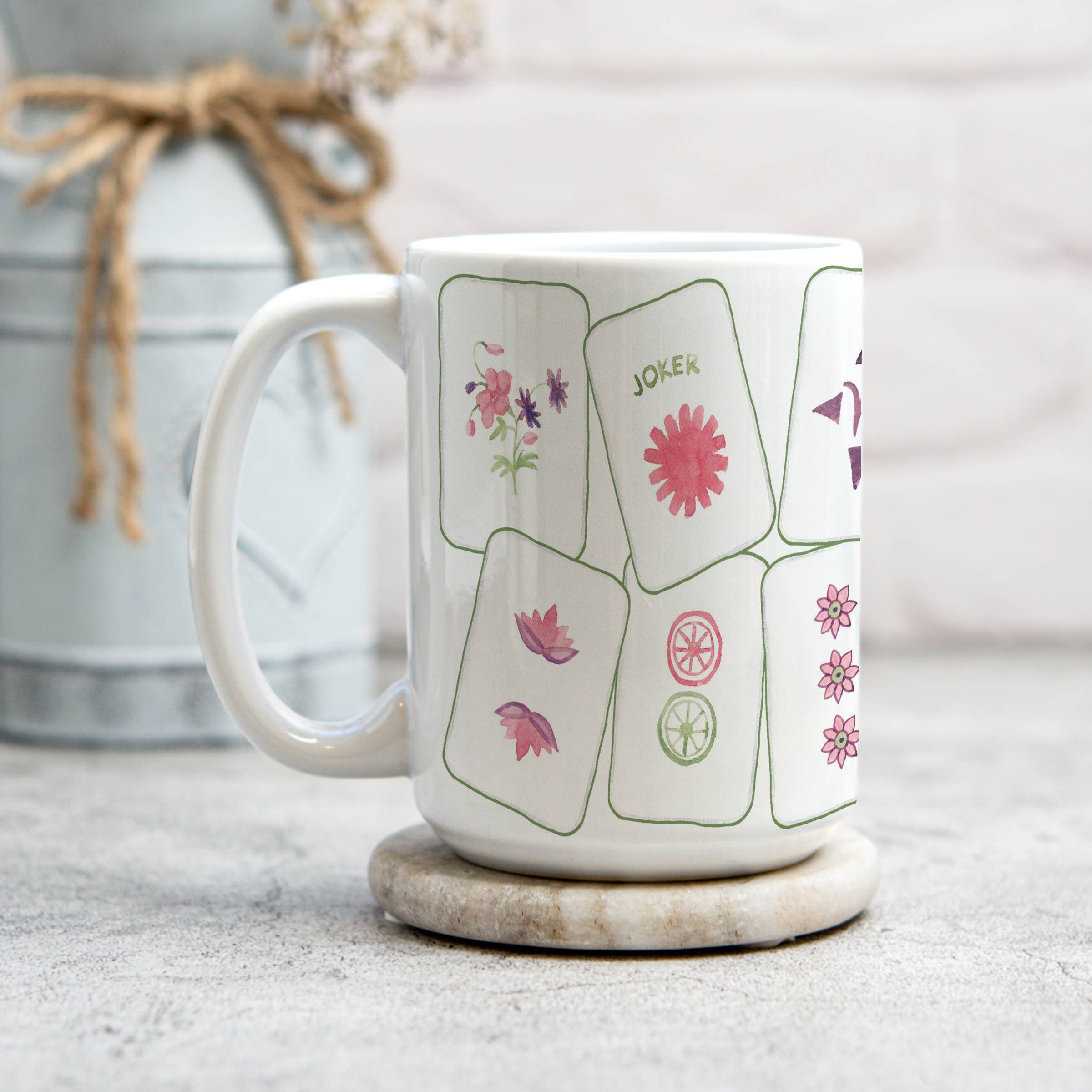 The Muddy Dog - Wholesale Coffee Mug - Let's Mahjong! Ceramic Mug4