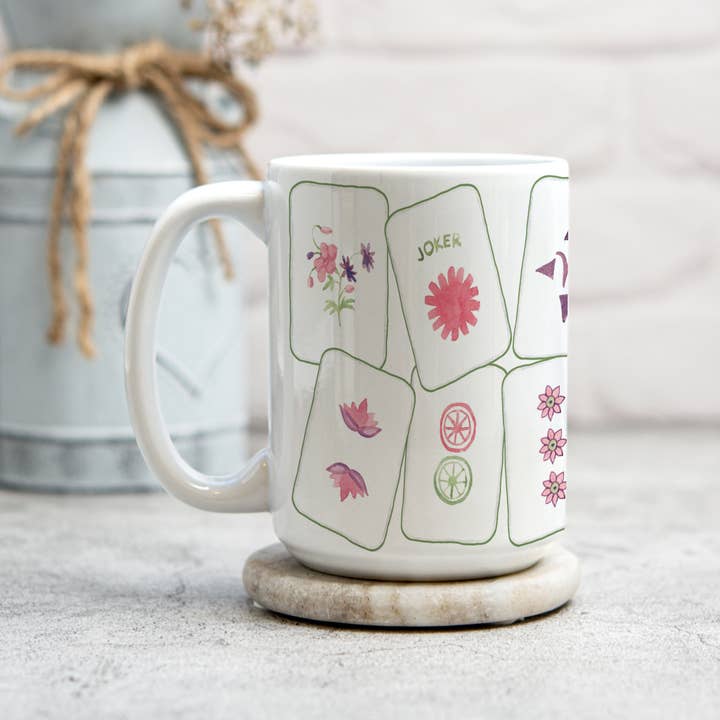 The Muddy Dog - Wholesale Coffee Mug - Let's Mahjong! Ceramic Mug4