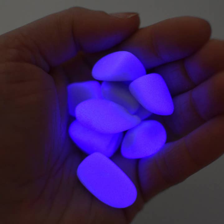 Super Bright Glow Pebbles - Purple for wholesale by Firefly Adventures LLC