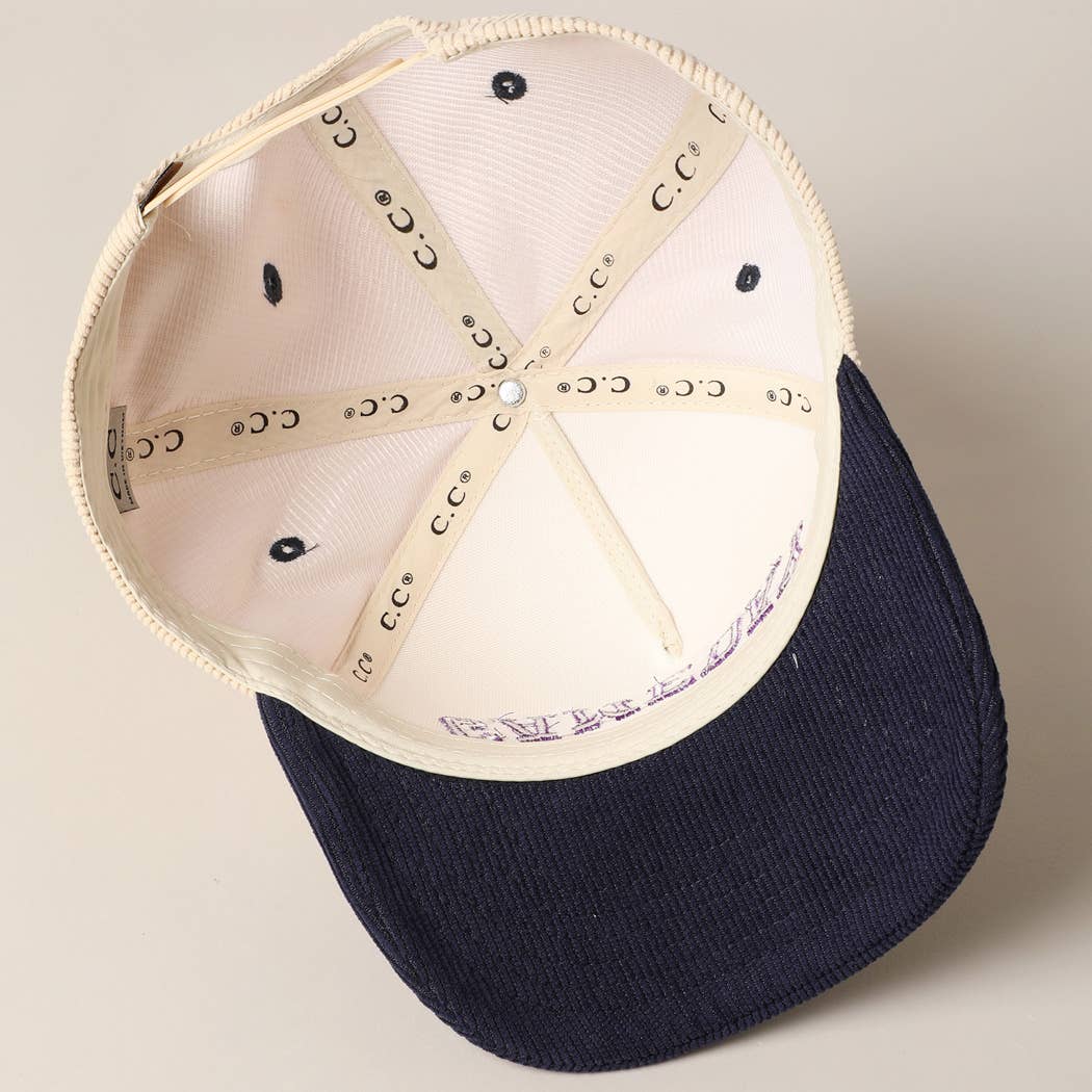 Fashion City - Wholesale Trucker Hat - Unisex - GAMEDAY Upside Down Trucker Corduroy Baseball Cap 23