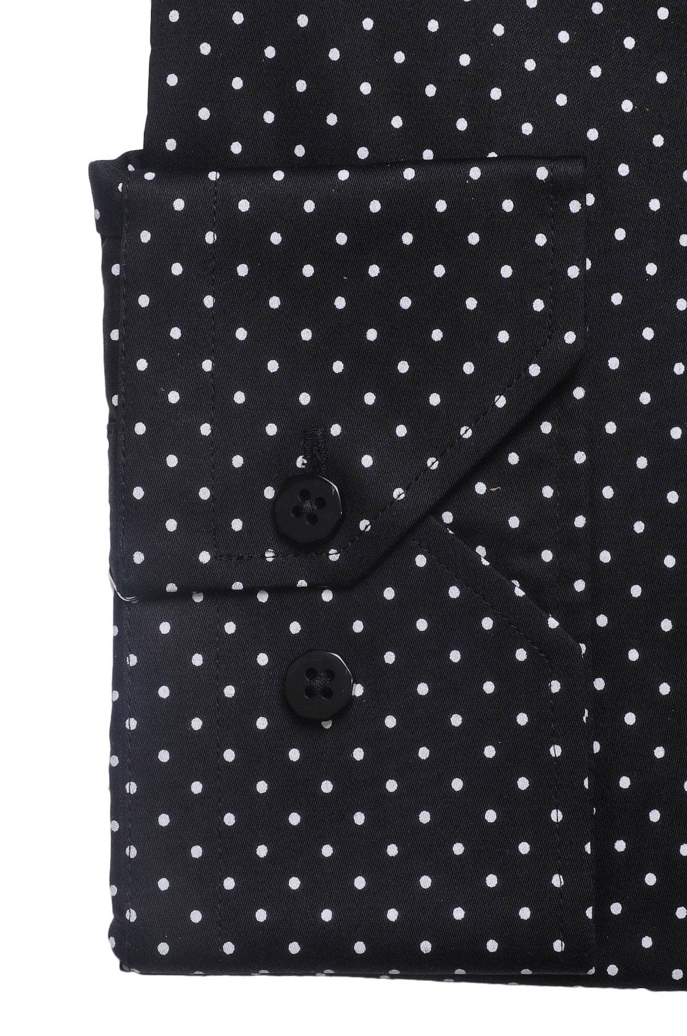 Virgoan Wish LLC - Wholesale Button Down Shirt - Men's - Da Vinci Blue Collar | Pin Collar Polkadot shirt4