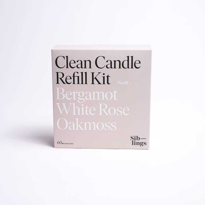 Siblings - Wholesale Jar/Filled Candle - Scent No 01 — Clean Candle Refill