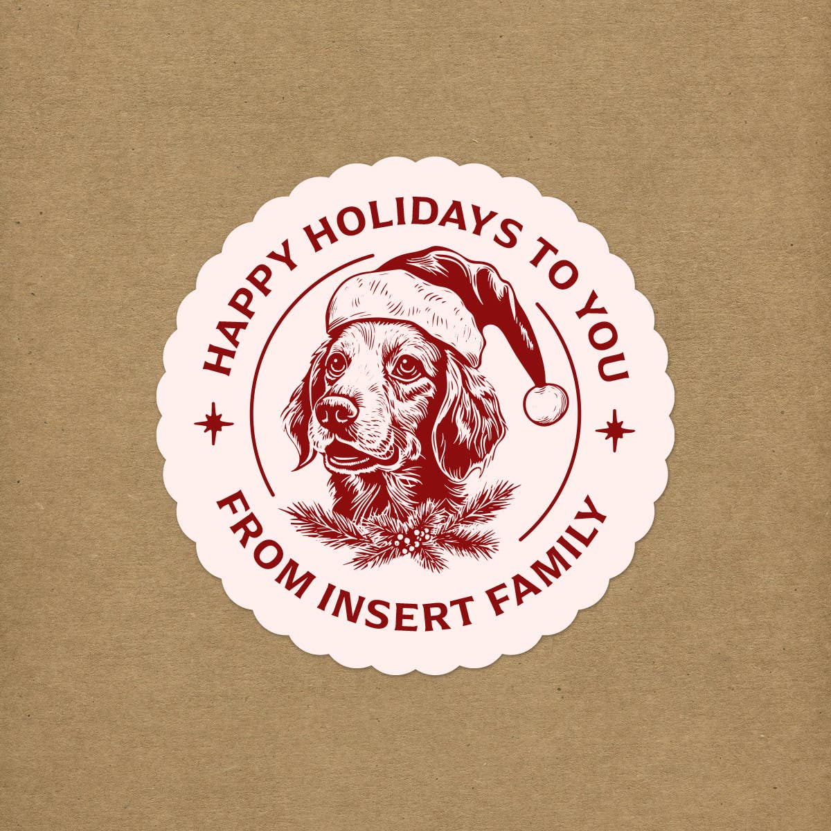 Skylark Printing - Wholesale Sticker - Holiday Souvenir Sticker Customizable with Your Text1